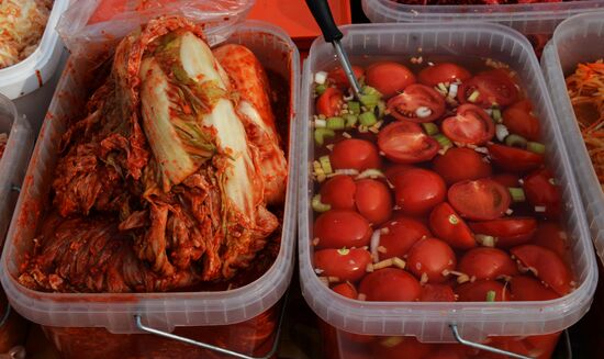 Food market in Vladivostok