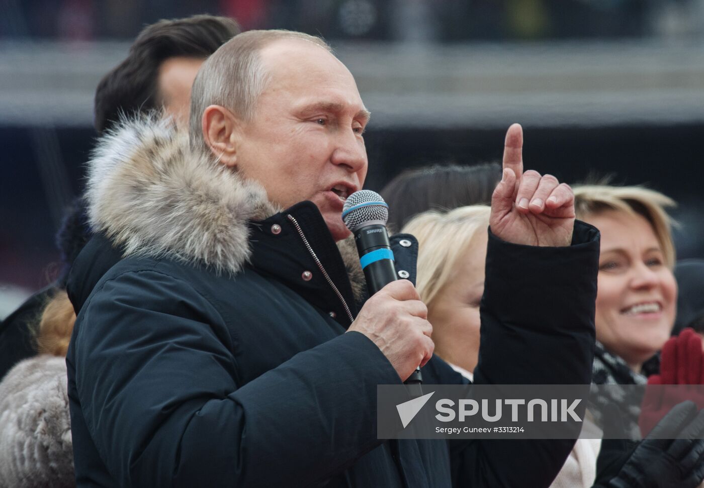 Rally in support of Vladimir Putin for president
