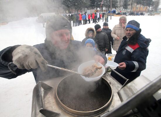 Goose fights in Tula Region