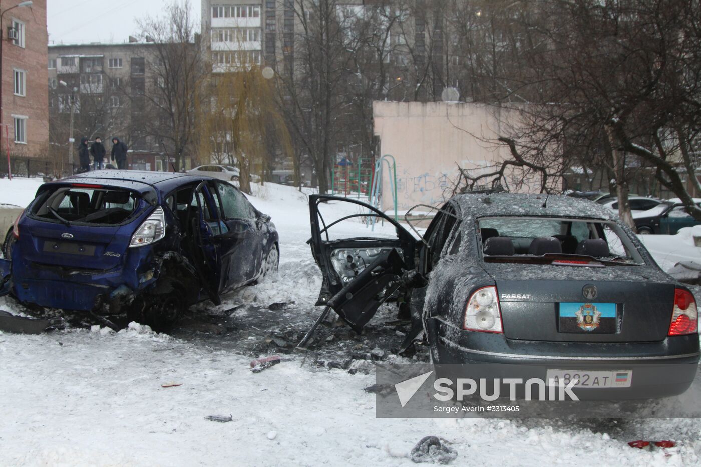 Blast takes place in central Donetsk