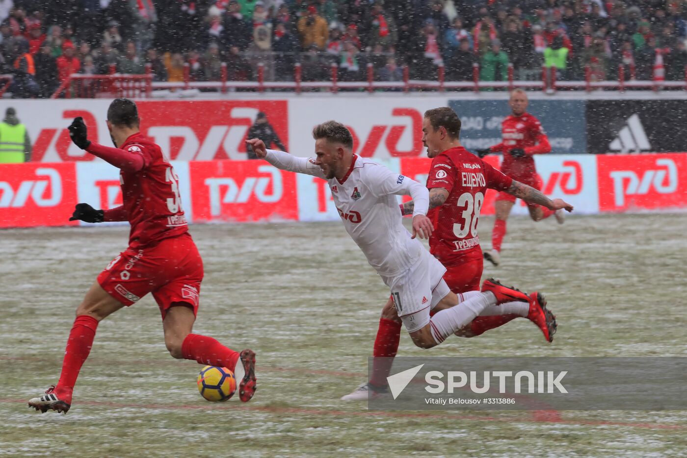Russian Football Premier League. Lokomotiv vs. Spartak