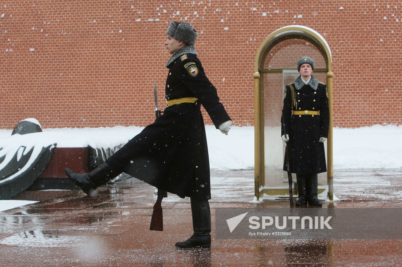 Snowfall in Moscow