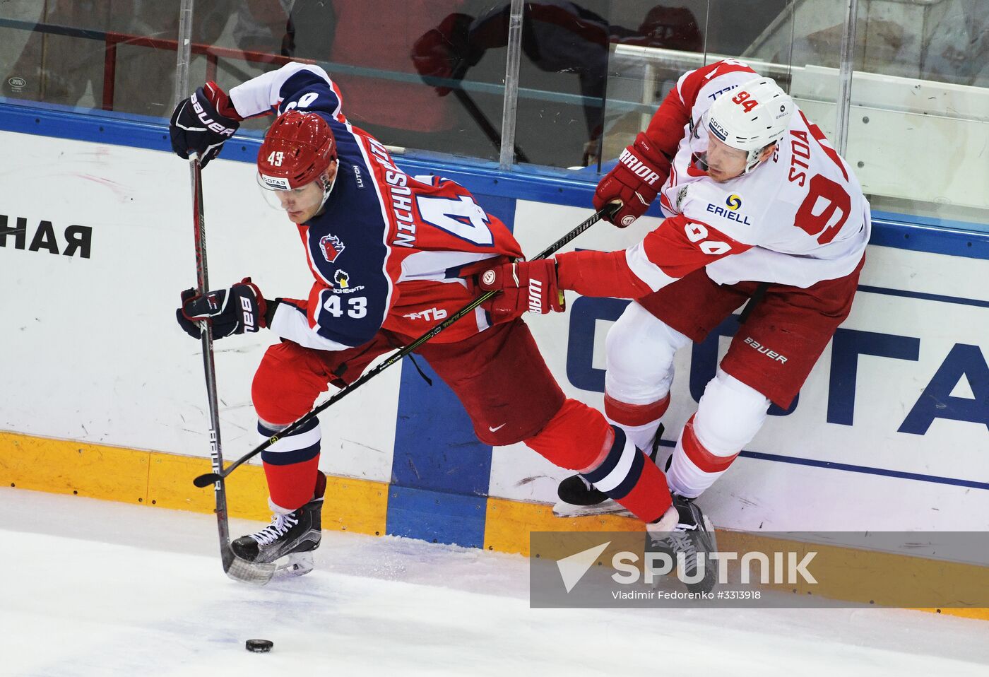 Kontinental Hockey League. CSKA vs. Spartak