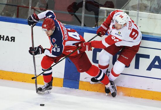 Kontinental Hockey League. CSKA vs. Spartak
