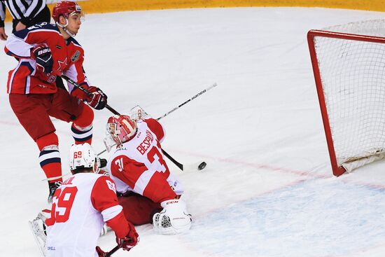 Kontinental Hockey League. CSKA vs. Spartak