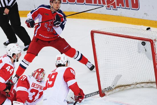 Kontinental Hockey League. CSKA vs. Spartak