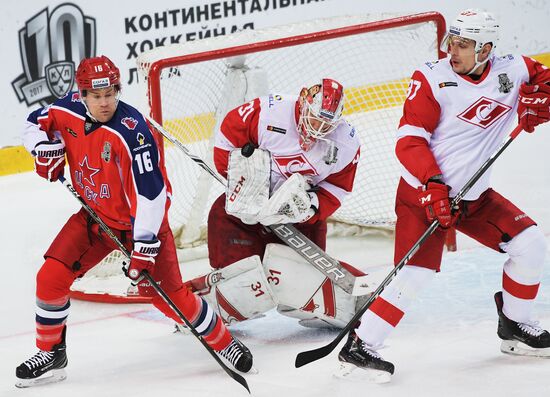 Kontinental Hockey League. CSKA vs. Spartak