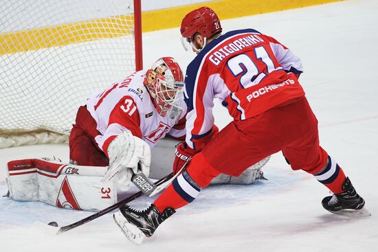 Kontinental Hockey League. CSKA vs. Spartak