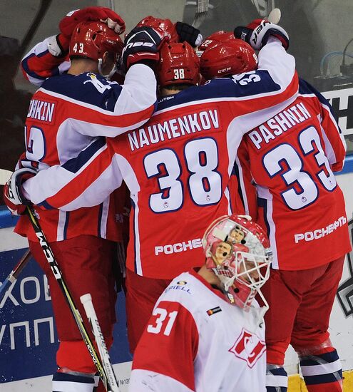 Kontinental Hockey League. CSKA vs. Spartak