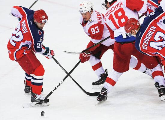 Kontinental Hockey League. CSKA vs. Spartak