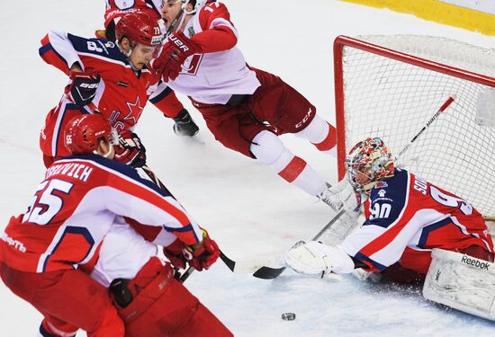 Kontinental Hockey League. CSKA vs. Spartak