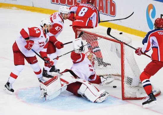 Kontinental Hockey League. CSKA vs. Spartak