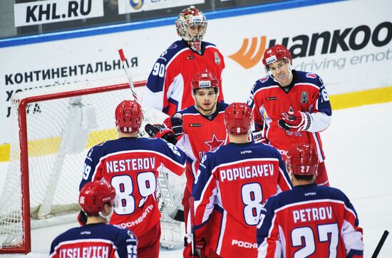 Kontinental Hockey League. CSKA vs. Spartak