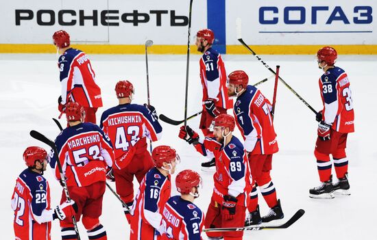 Kontinental Hockey League. CSKA vs. Spartak
