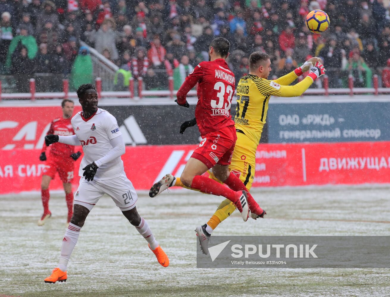 Russian Football Premier League. Lokomotiv vs. Spartak
