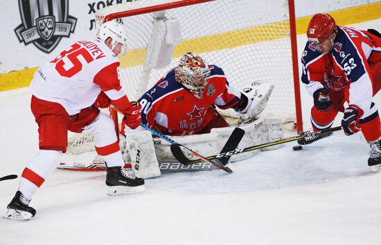 Kontinental Hockey League. CSKA vs. Spartak