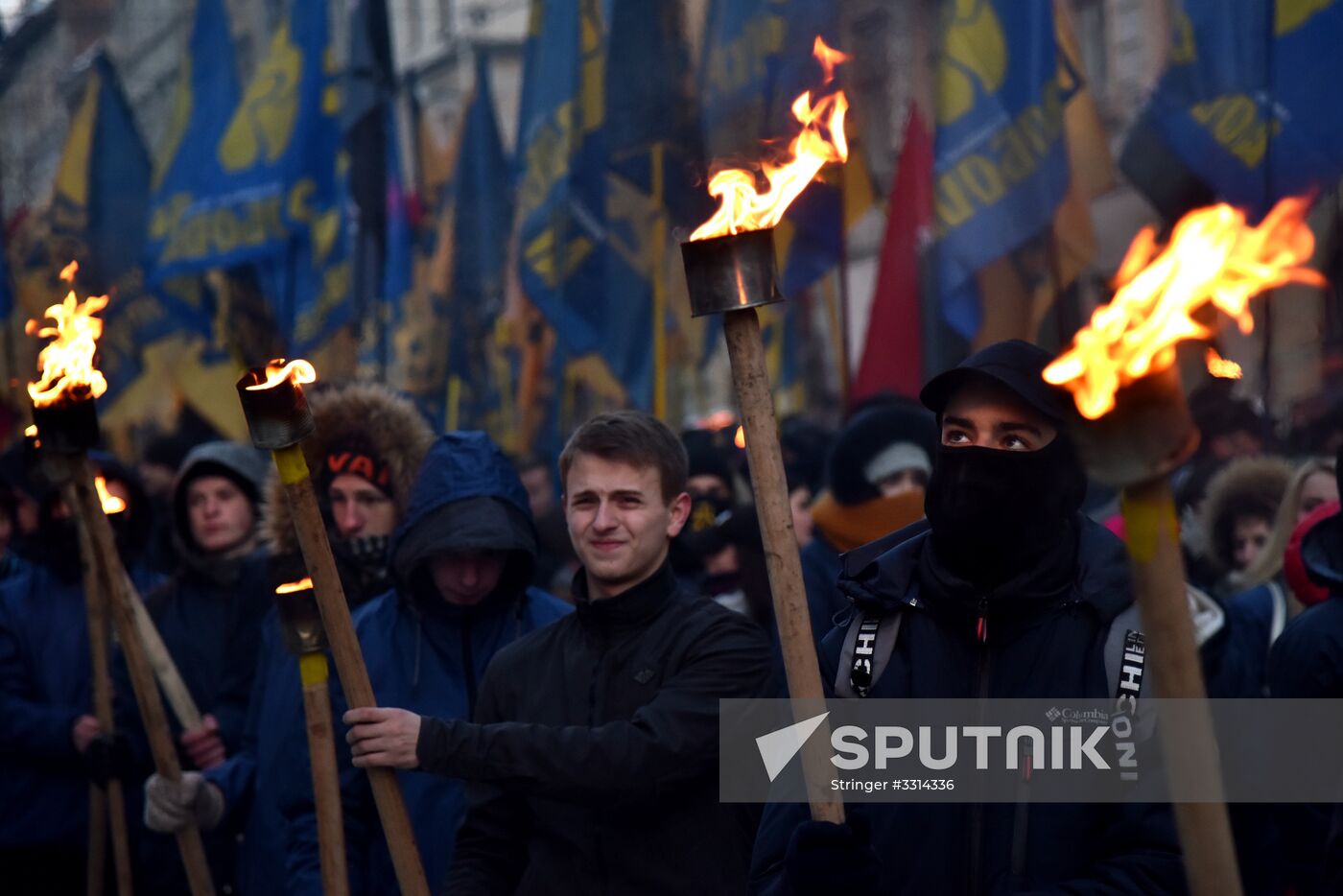 Nationalists march in Lviv