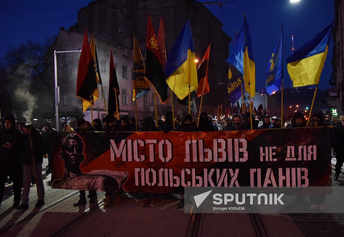 Nationalists march in Lviv
