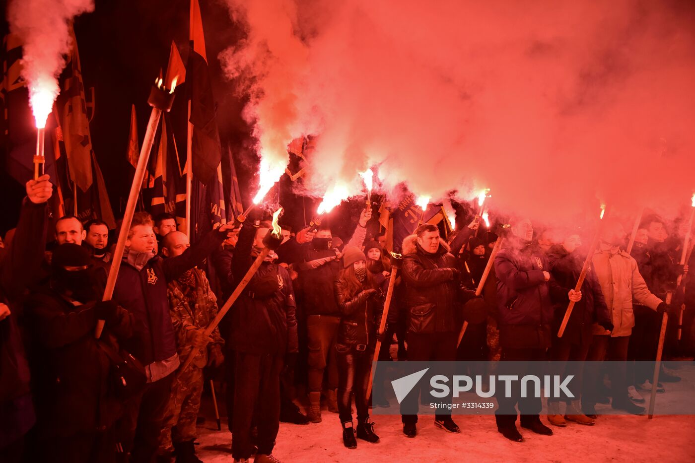 Nationalists march in Lviv