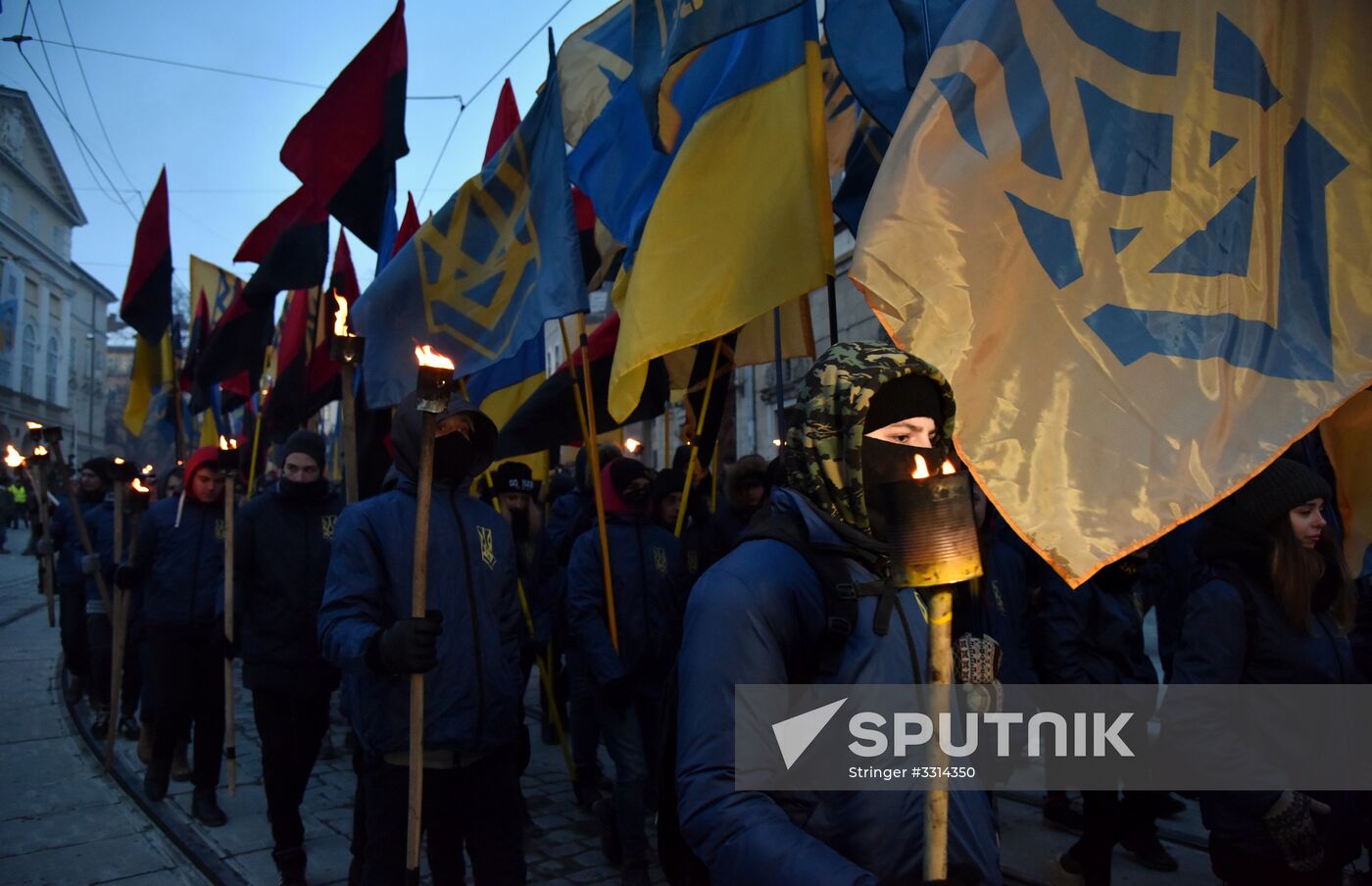 Nationalists march in Lviv