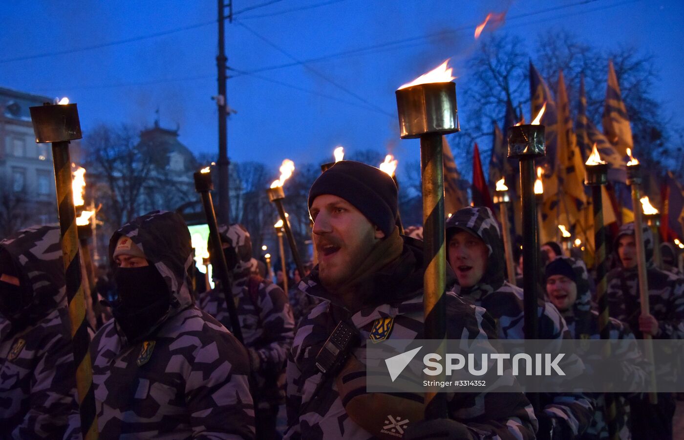 Nationalists march in Lviv