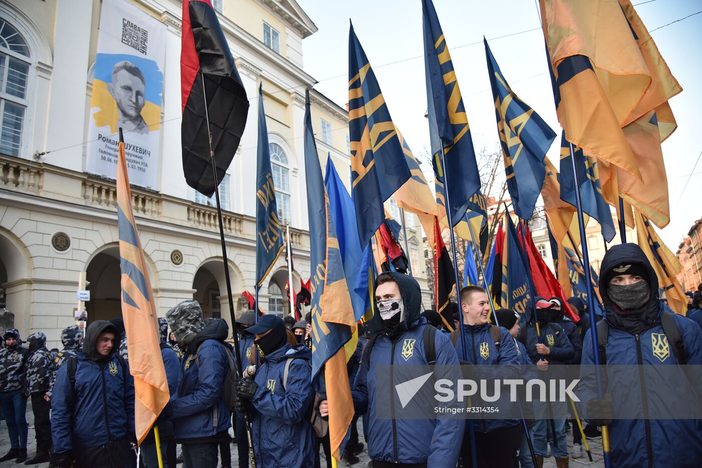 Nationalists march in Lviv