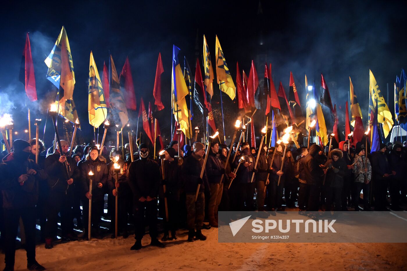 Nationalists march in Lviv