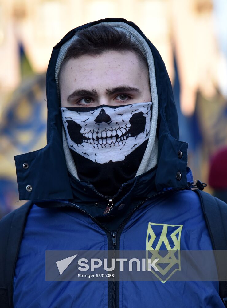 Nationalists march in Lviv
