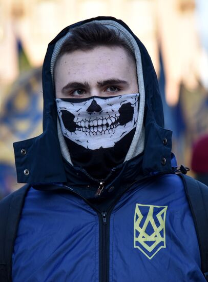 Nationalists march in Lviv