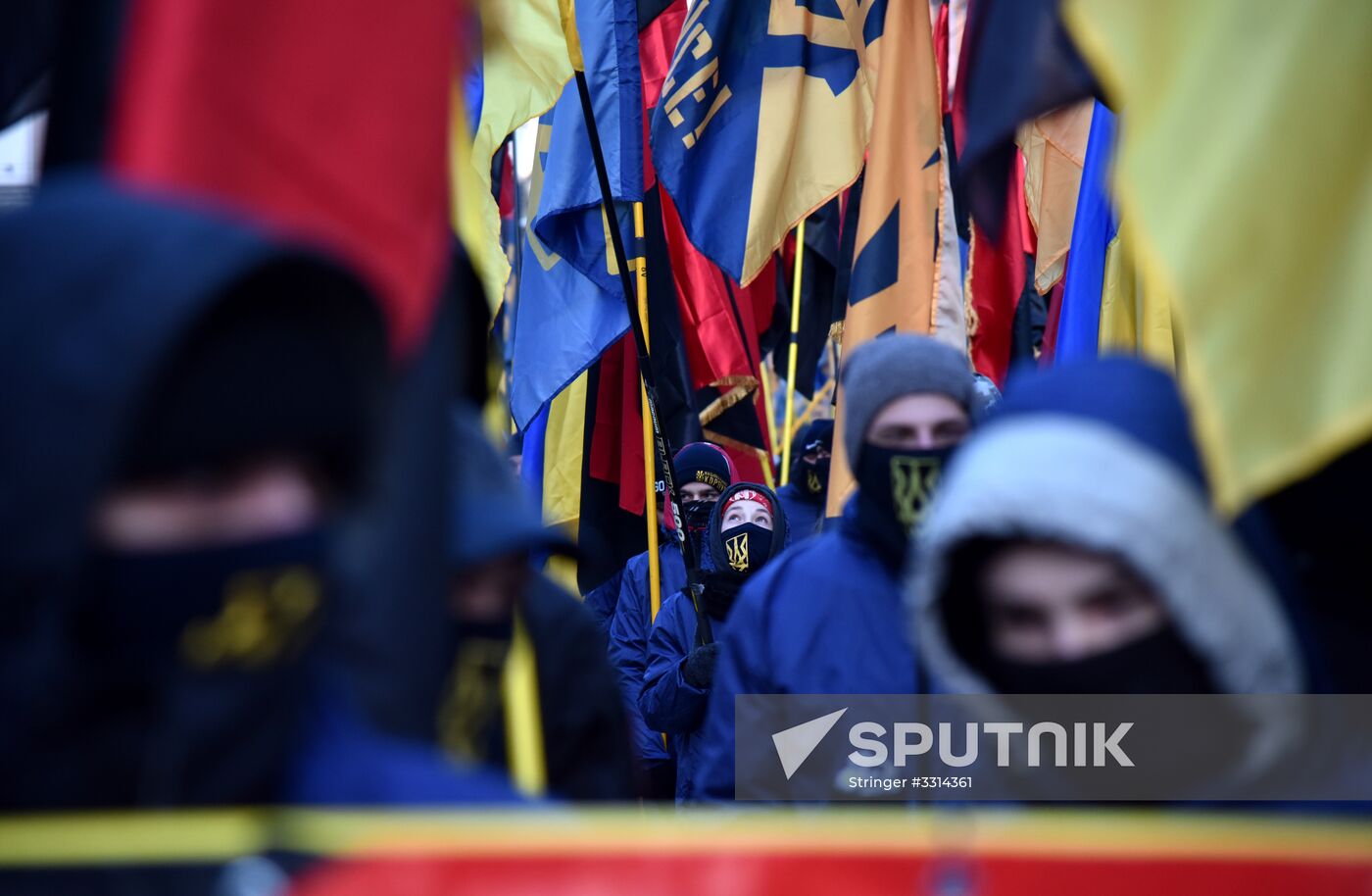 Nationalists march in Lviv