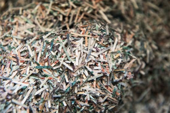 Destruction of old notes in Bank of Russia