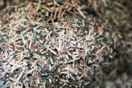 Destruction of old notes in Bank of Russia