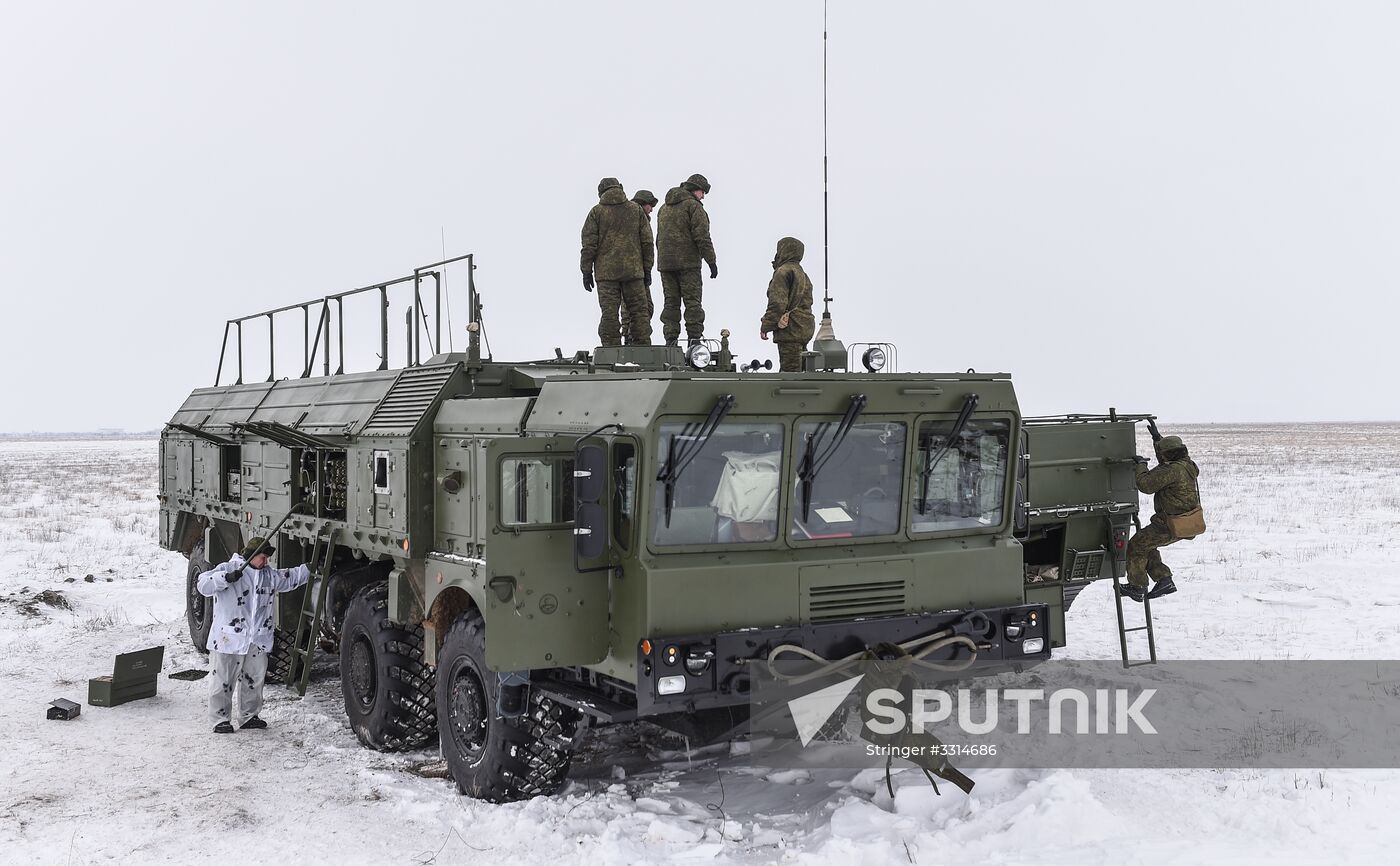 Iskander-M missile system launched at Kapustin Yar range