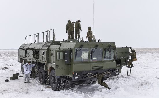 Iskander-M missile system launched at Kapustin Yar range