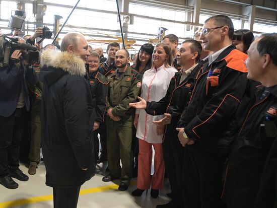Russian President Vladimir Putin's working visit to Sverdlovsk Region
