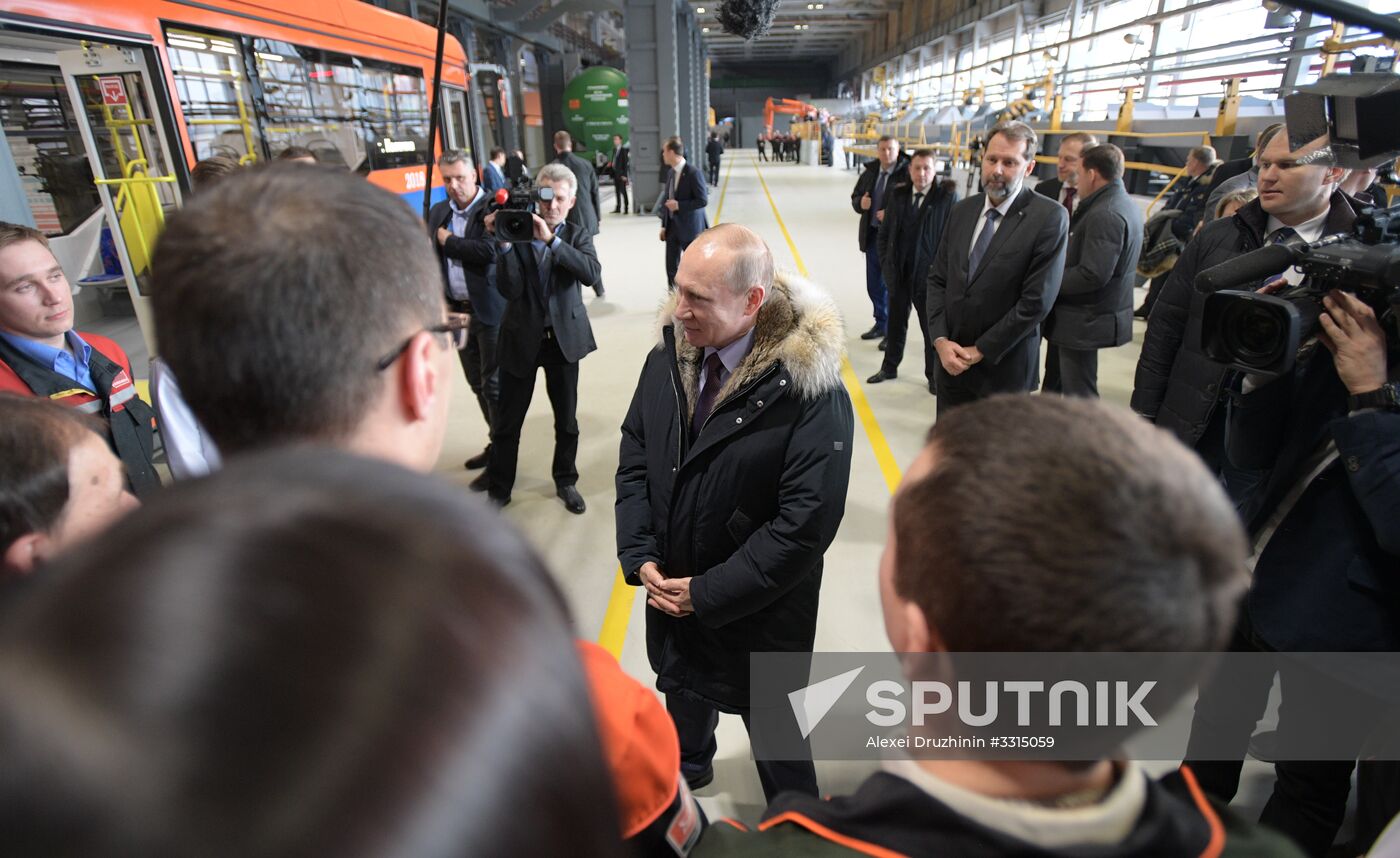 Russian President Vladimir Putin's working visit to Sverdlovsk Region