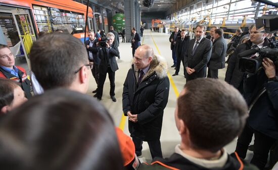 Russian President Vladimir Putin's working visit to Sverdlovsk Region