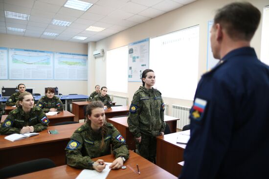 Female cadets at Krasnodar Higher Military Aviation School