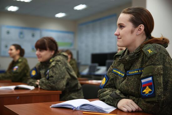 Female cadets at Krasnodar Higher Military Aviation School