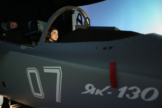 Female cadets at Krasnodar Higher Military Aviation School