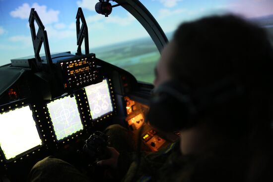 Female cadets at Krasnodar Higher Military Aviation School