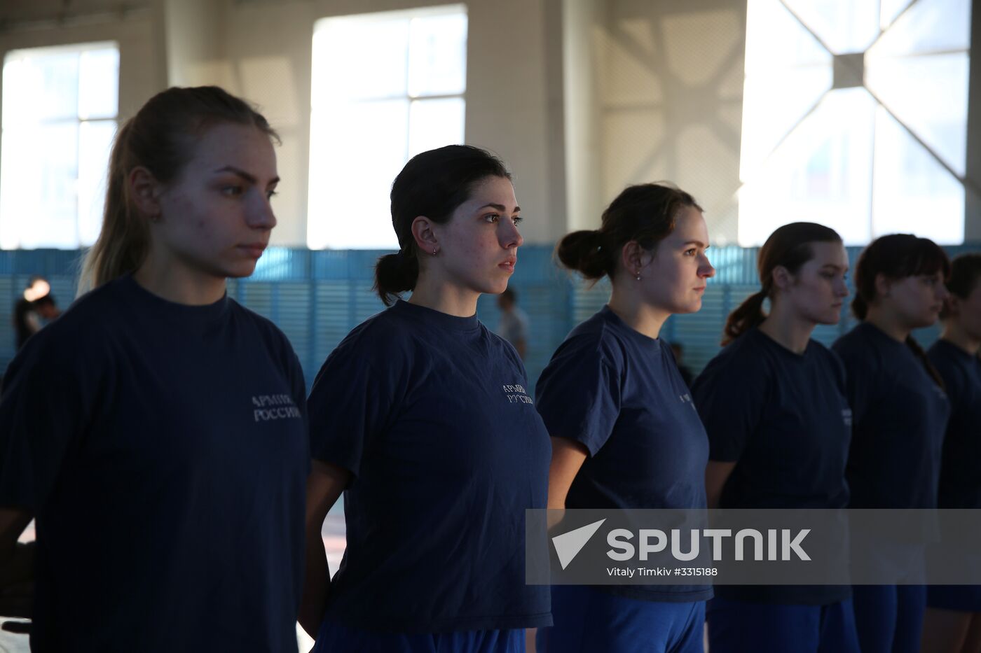 Female cadets at Krasnodar Higher Military Aviation School