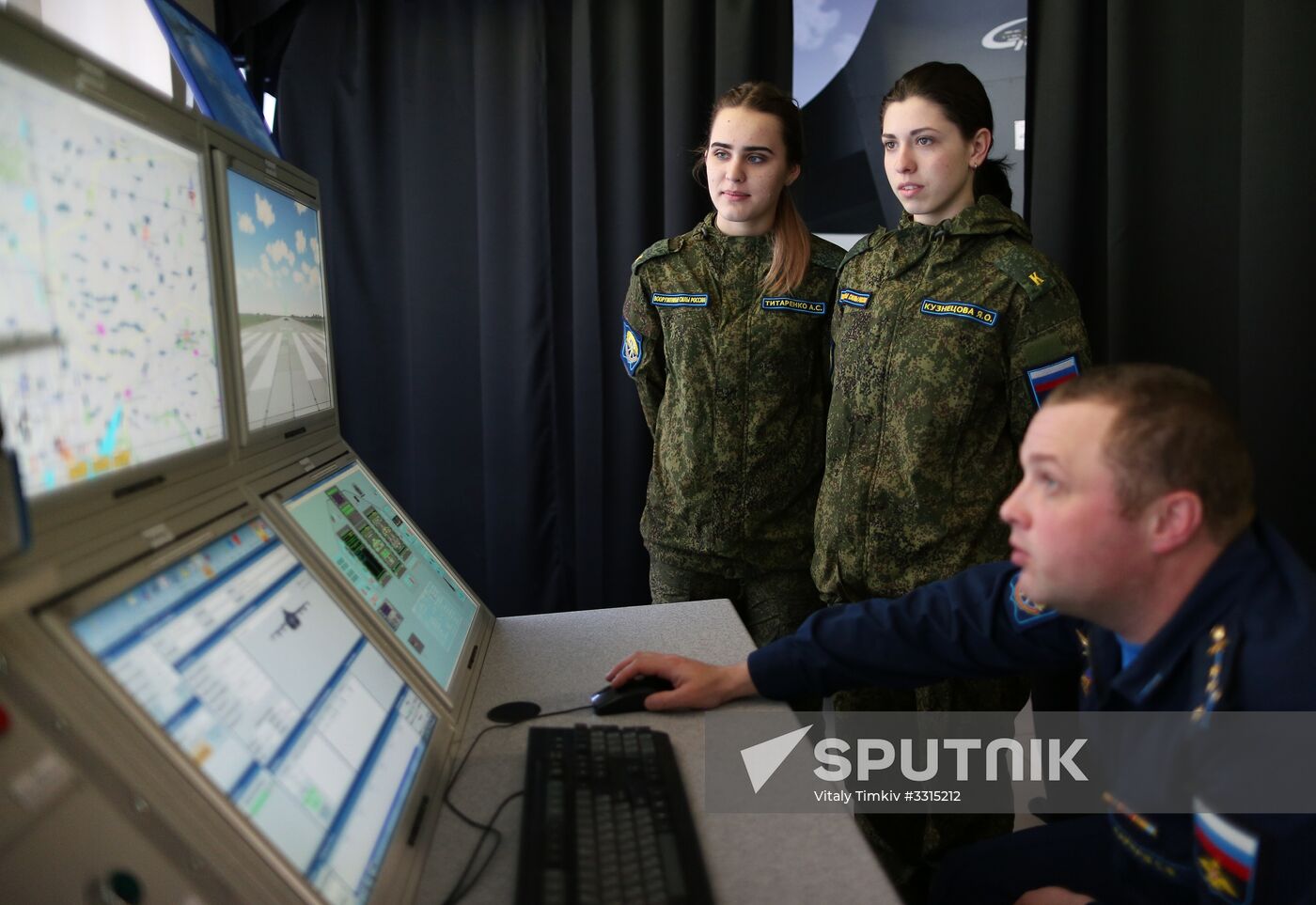 Female cadets at Krasnodar Higher Military Aviation School