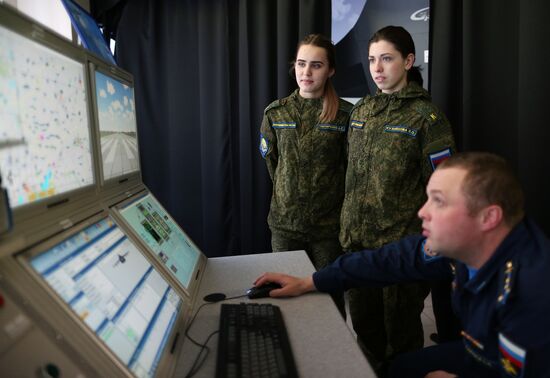 Female cadets at Krasnodar Higher Military Aviation School