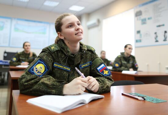 Female cadets at Krasnodar Higher Military Aviation School