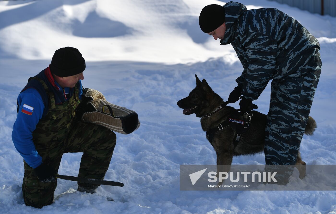 Interior Ministry's dog training center in Moscow