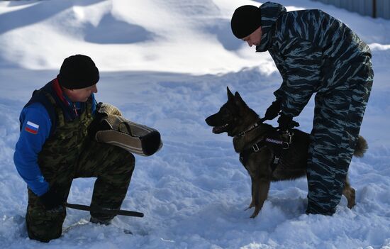Interior Ministry's dog training center in Moscow