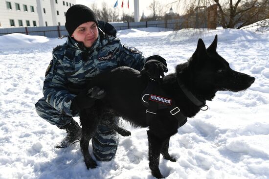 Interior Ministry's dog training center in Moscow
