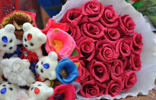 Preparation for International Women's Day in Russian cities