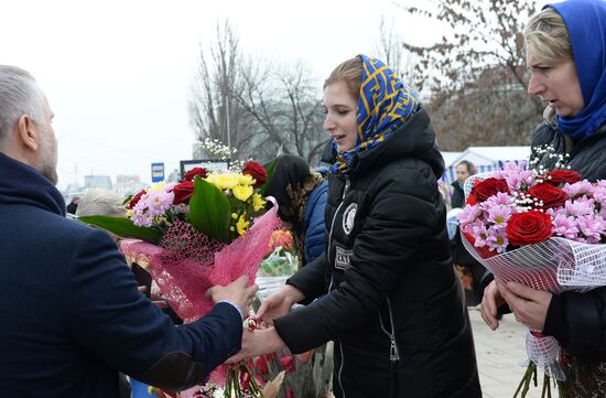 Preparation for International Women's Day in Russian cities